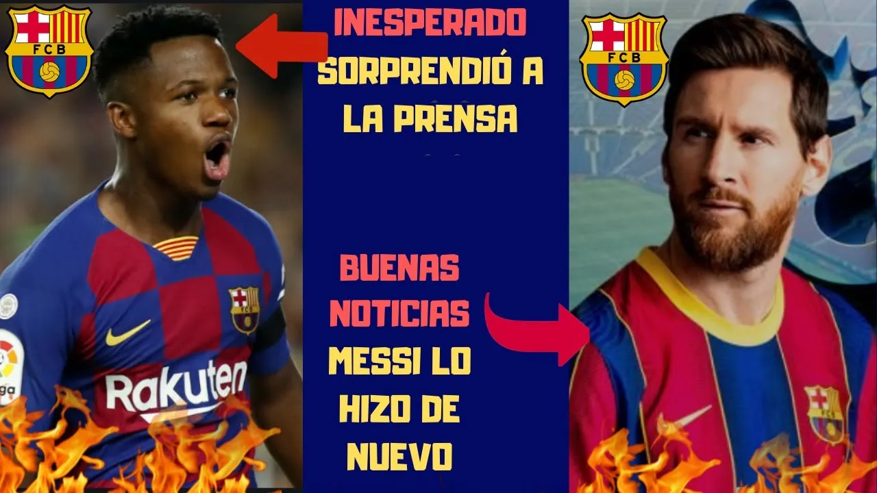 LEO MESSI LO VOLVIÓ A HACER  ANSU FATI SORPRENDIÓ A LA