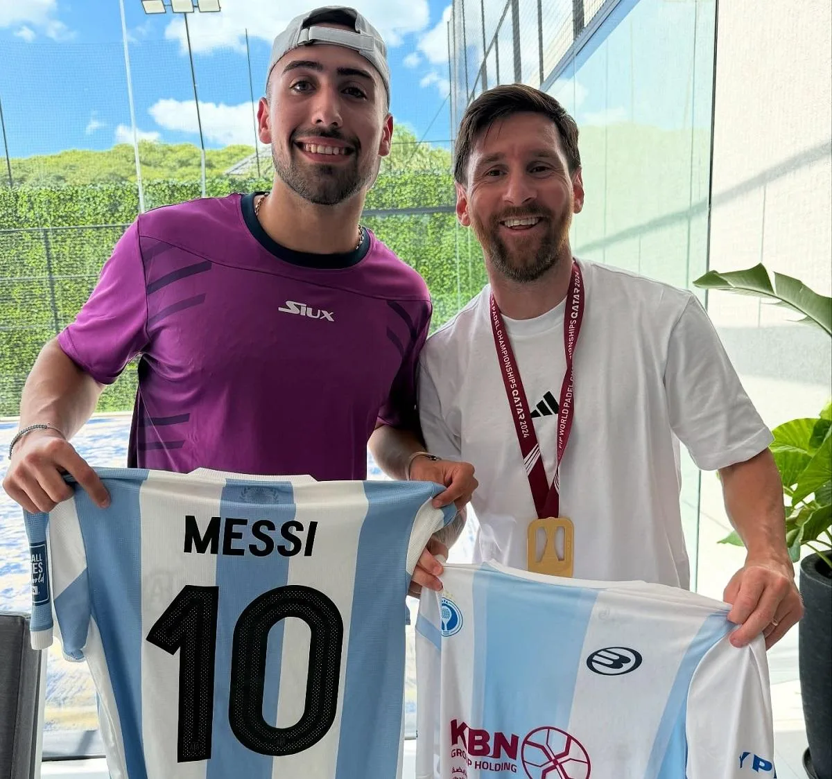 Rendez-vous incontournable et cadeau spécial de Lionel Messi au champion du monde de padel