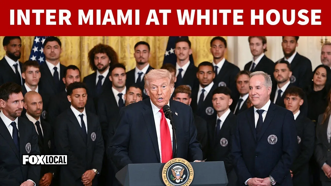COMPLET : Trump accueille Messi et l’équipe de l’Inter Miami FC à la Maison Blanche