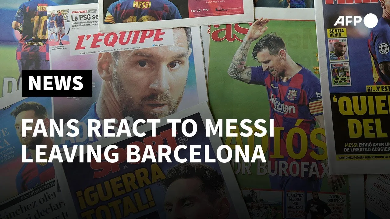Barcelona fans react to 'irreplaceable' Messi