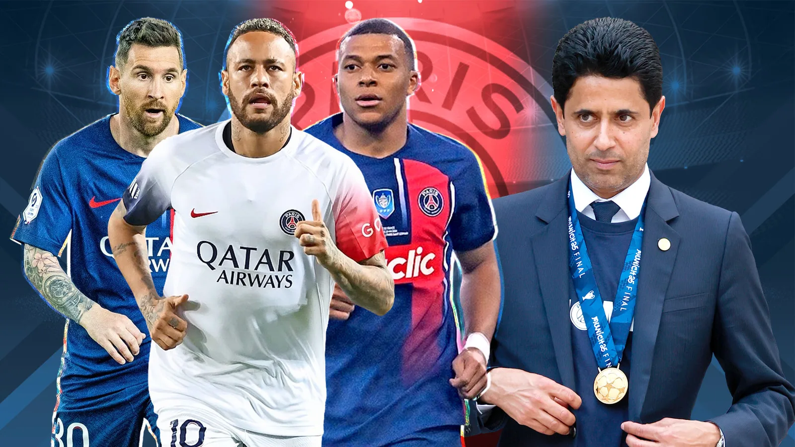 « Ne va jamais oublier » – Le président du PSG remercie Lionel Messi, Kylian Mbappe et Neymar pour le rôle dans le triomphe de la Ligue des champions