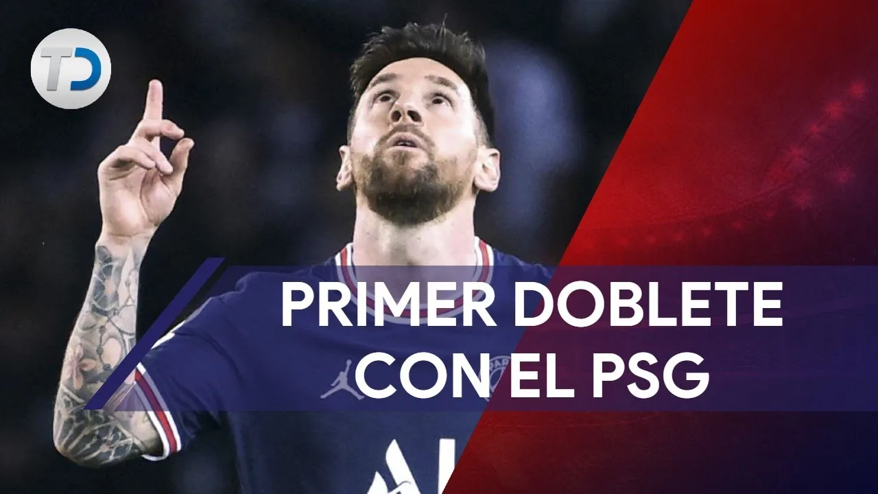 Lionel Messi anota su primer "doblete" con el PSG