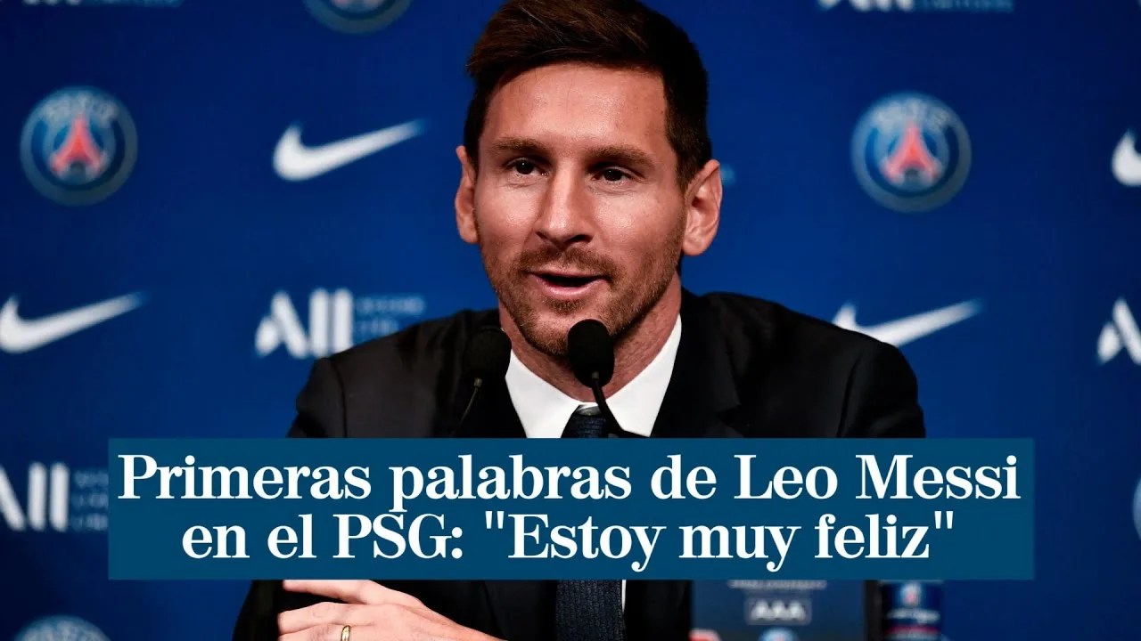 Primeras palabras de Leo Messi como jugador del PSG: