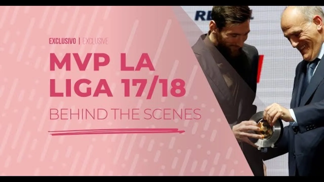 Backstage de Leo Messi en la entrega del MVP