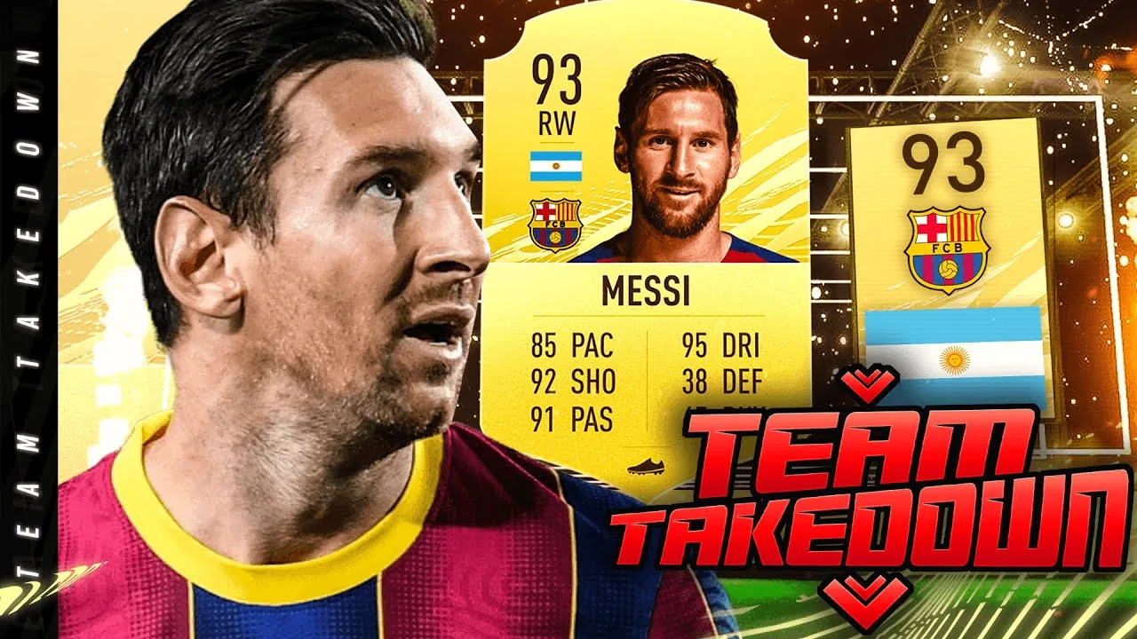 93 Lionel Messi Team Takedown vs @Pieface23 !!!