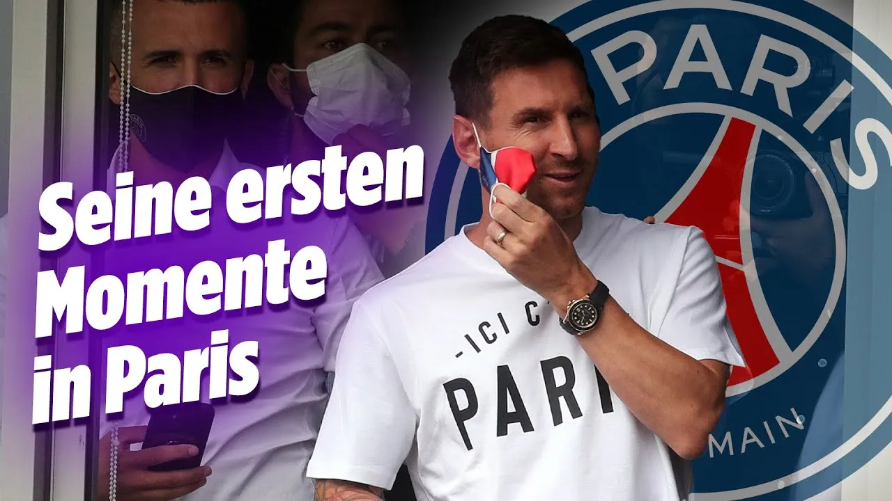 Messi landet in Paris für seinen Wechsel zu PSG