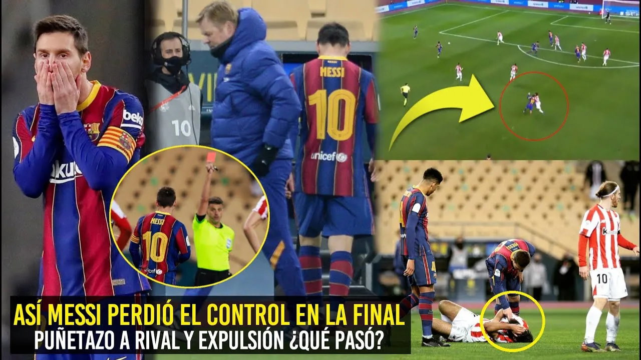 ASÍ MESSI PERDIÓ EL CONTROL Y AGREDIÓ A RIVAR EN LA FINAL
