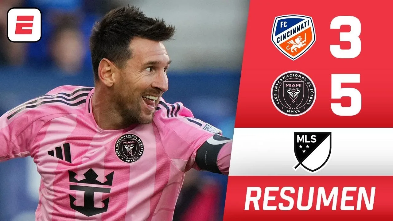 MESSI A FAIT SA MAGIE : HAT-TRICK et a mené un retour ÉPIQUE. L’INTER MIAMI a gagné 5-3 contre le FC CINCINNATI | MLS