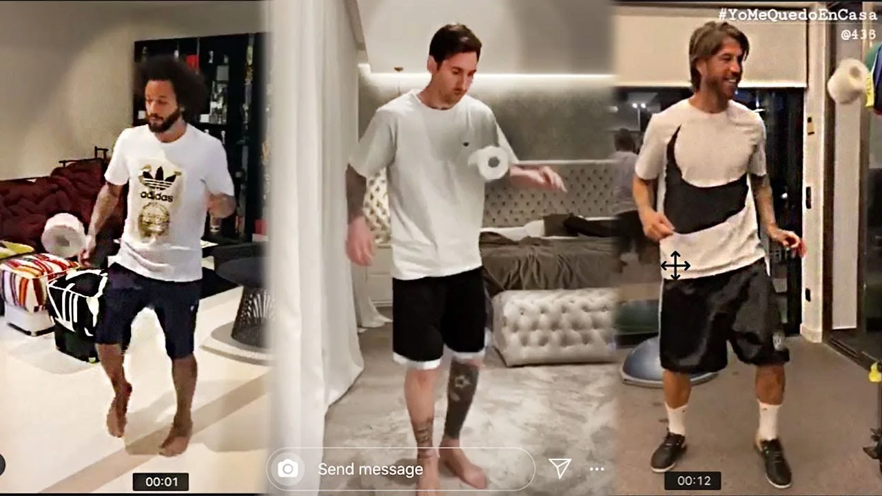 Lionel Messi & Famous Footballers Tissue StayAtHome