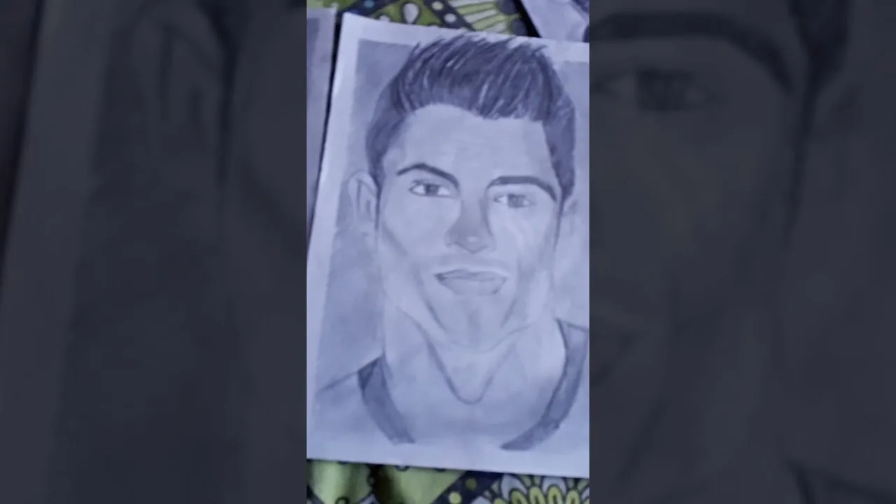 Leo Messi and Cristiano Ronaldo cr7 Sketch