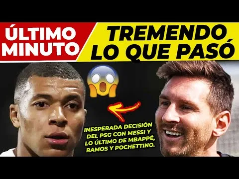 ¡ATENCIÓN! DECISIÓN SORPRESA del PSG con LEO MESSI