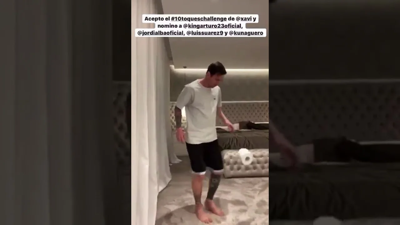 Lionel Messi StayAtHomeChallenge