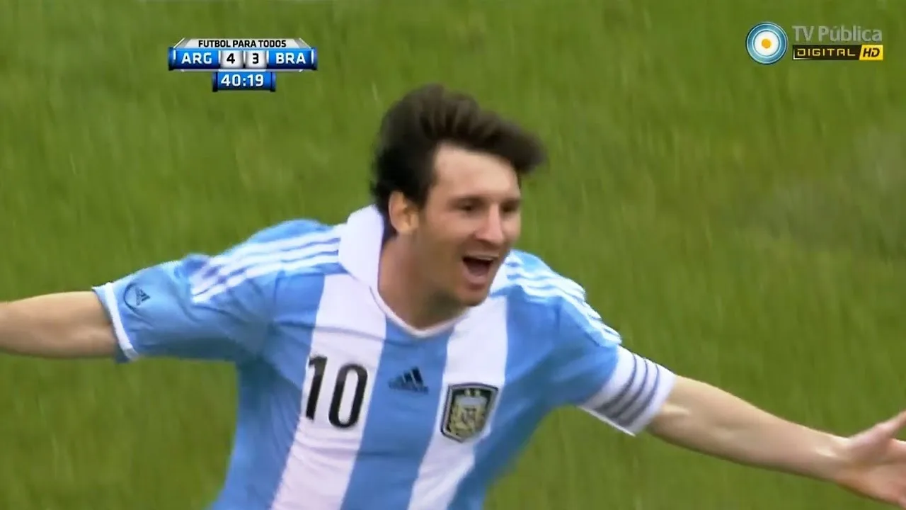 Lionel Messi vs Brazil (Friendly) 2011-12 English Commentary