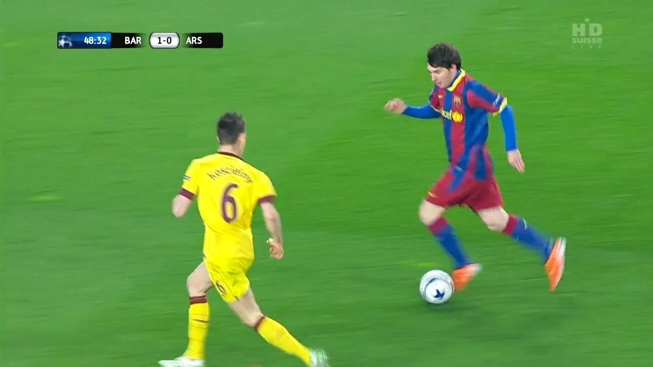 Lionel Messi vs Arsenal (UCL) (Home) 2010-11 English
