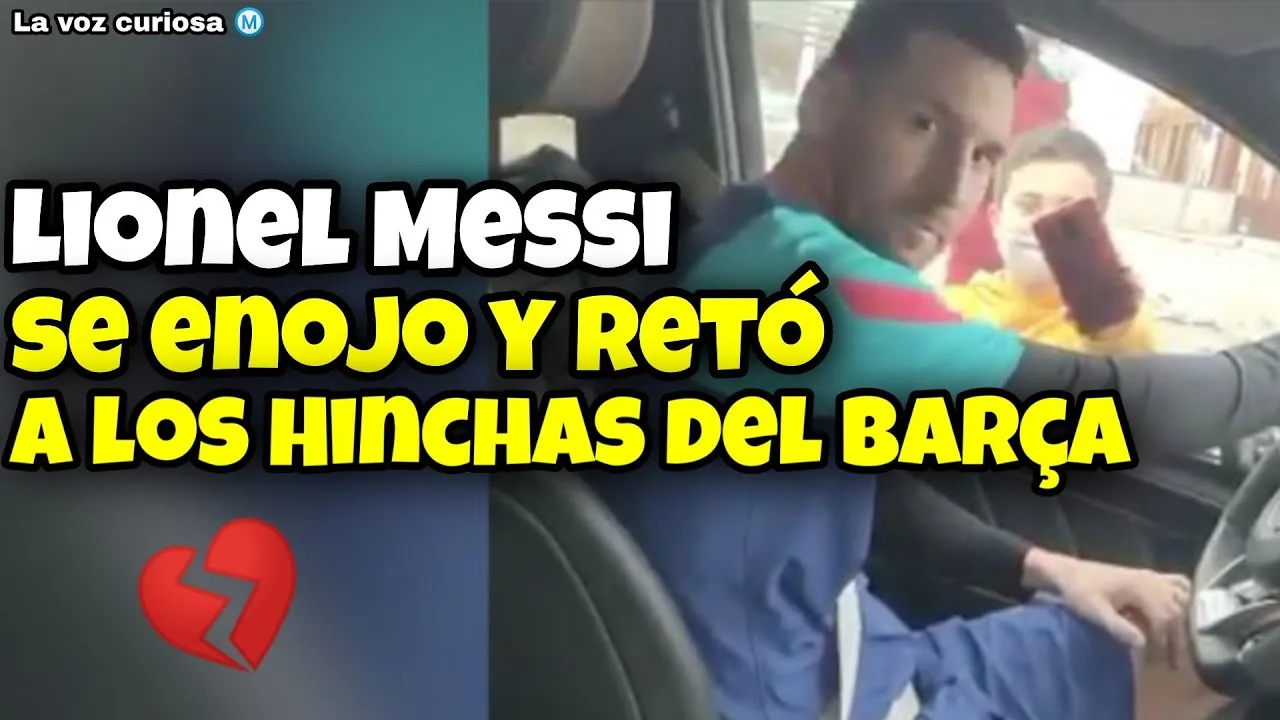 TIENES QUE VER ESTO!!! Lionel MESSI se enoja con los hinchas