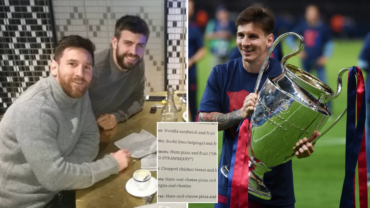 Lionel Messi a vu sa commande de repas d’après-match divulguée dans un document en ligne pendant la saison 2014/15 de Barcelone – Football News
