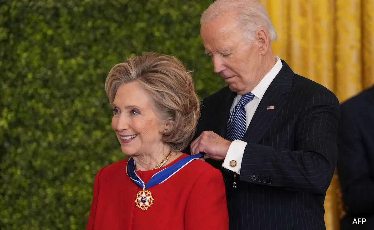 Lionel Messi, Hilary Clinton et Michael J Fox reçoivent la plus haute distinction civile des États-Unis