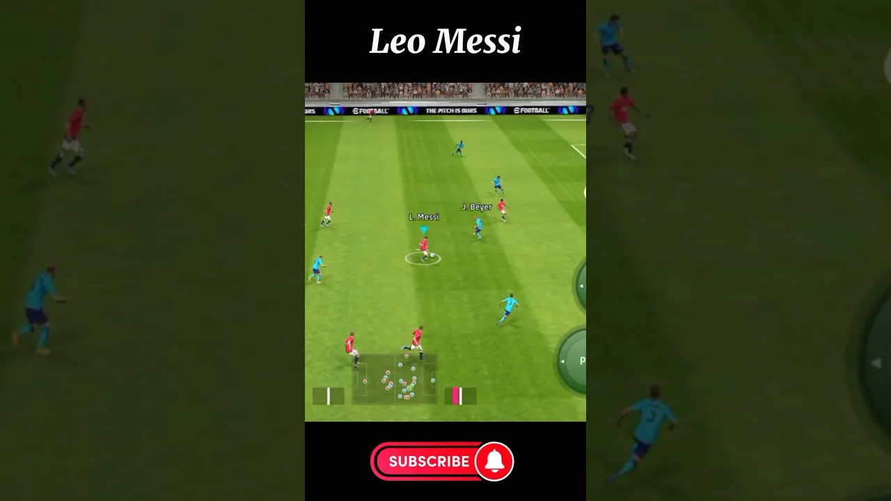 Leo Messi Best Goal in efootball match #shorts
