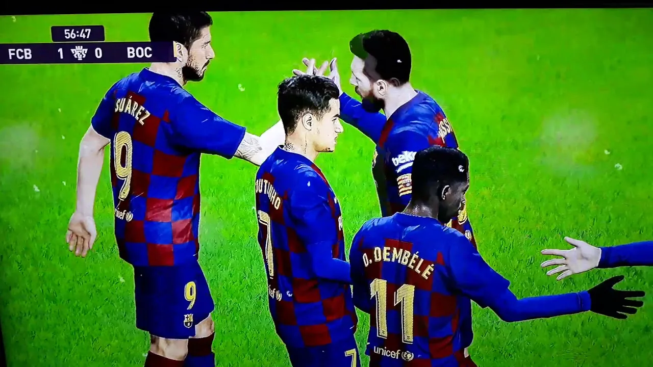 First goal for Leo Messi vs BOCA JUNIORS