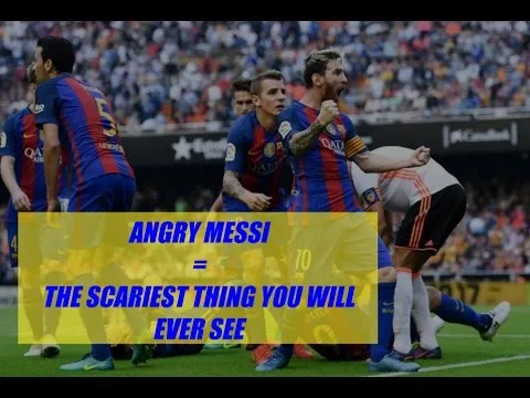 Lionel Messi insult Valencia fans after Valencia fans threw