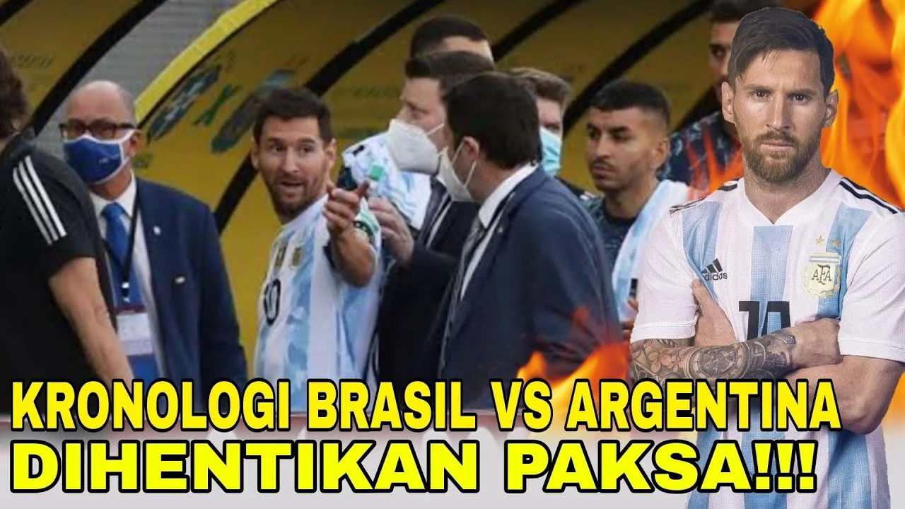 Kronologi Pertandingan Brasil vs Argentina Dihentikan,