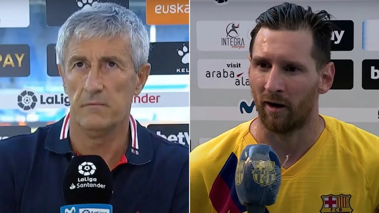 Lionel Messi and Quique Setien RESOLVE their differences