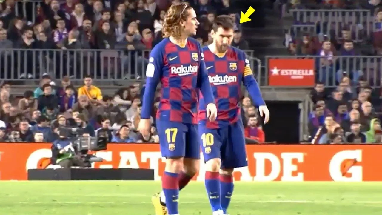 Look at what happened between Lionel Messi & Griezmann