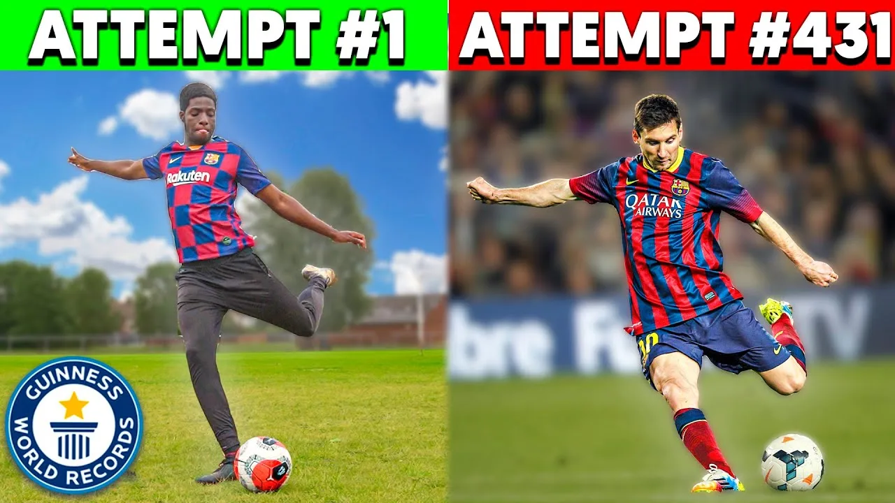 Lionel Messi did this challenge in 1 hour.. i did it in 5