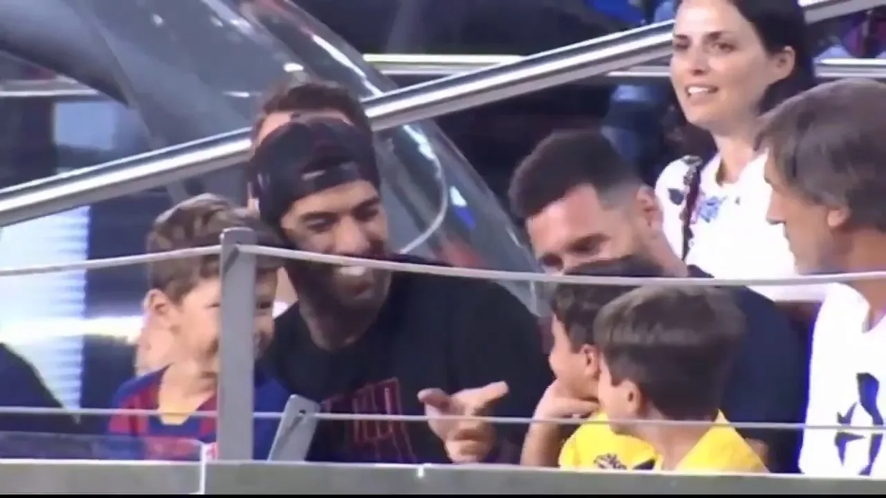 Leo Messi's son celebrating Real Betis' goal against
