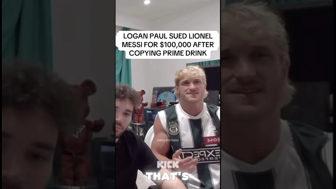 LOGAN PAUL SUED LIONEL MESSI FOR $100,000 AFTER COPYING PRIME DRINK😳😳 #loganpaul #viralvideo
