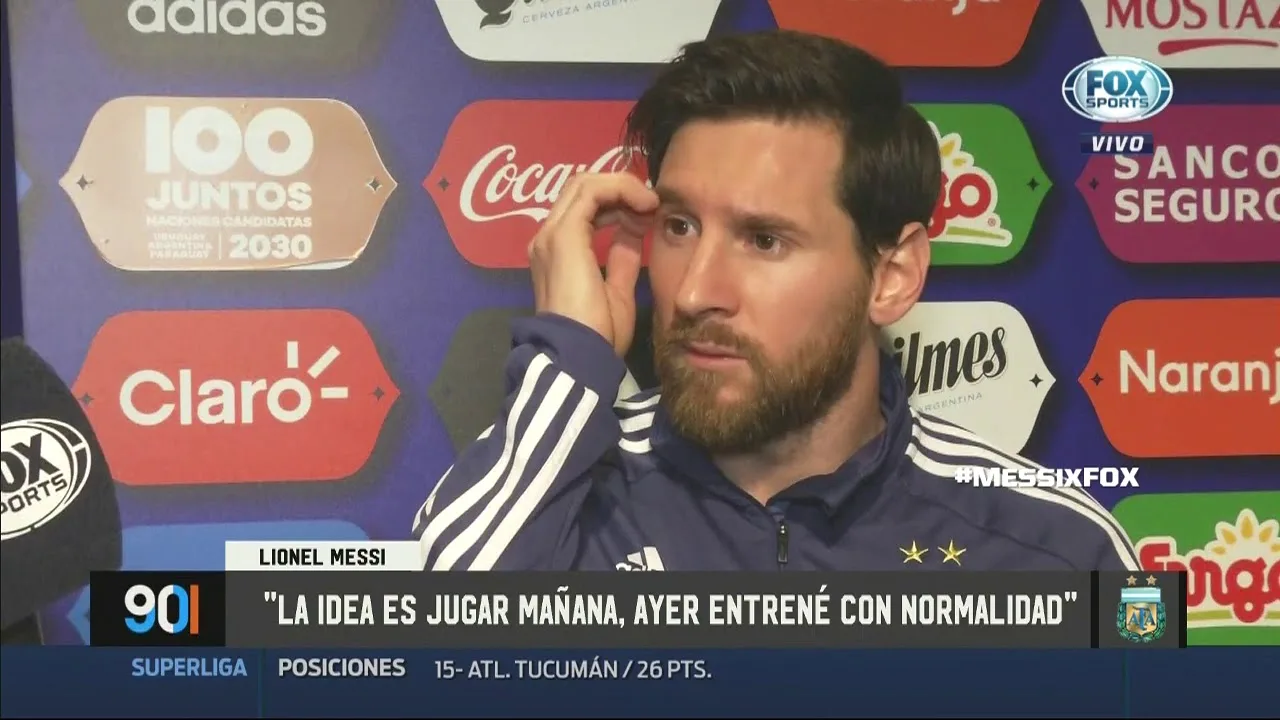 Lionel Messi en 90' entrevista con Sottile Fox Sports