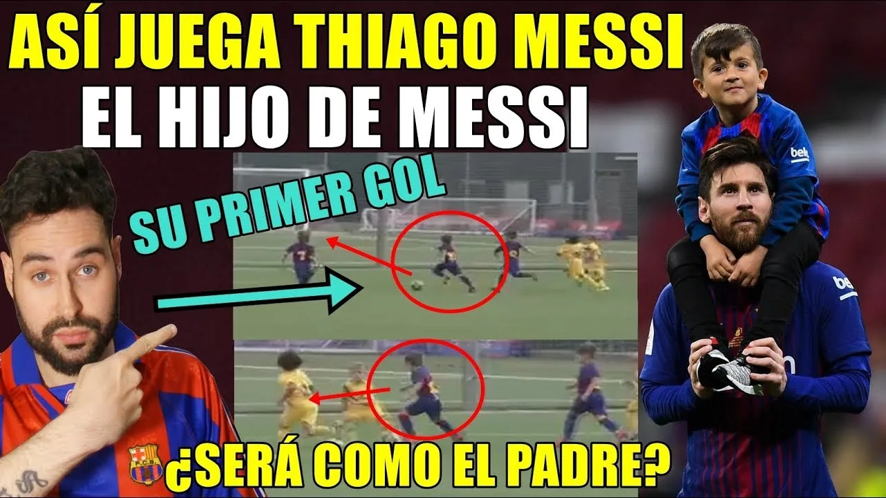 ASÍ JUEGA THIAGO MESSI, EL HIJO DE LEO MESSI – METIÓ SU
