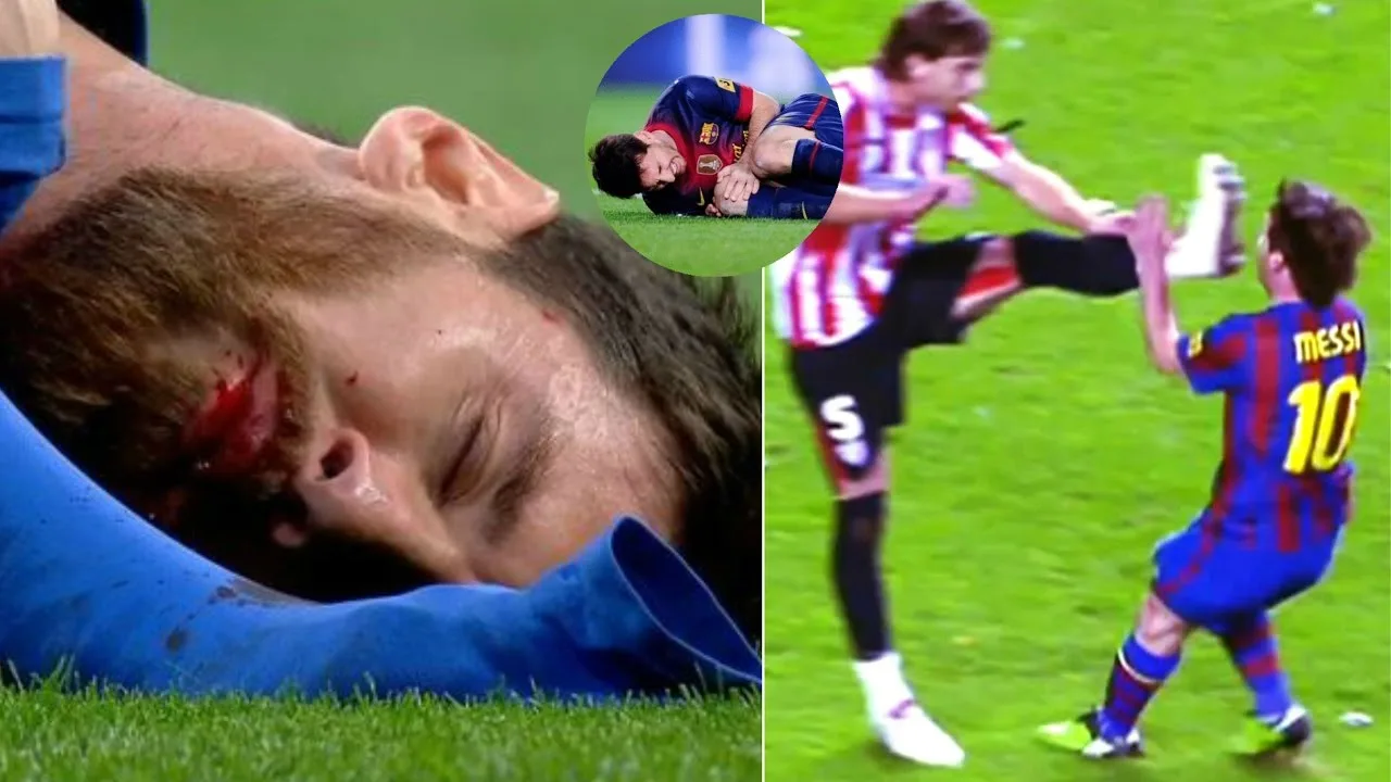 Players Hunting on Lionel Messi ● Horror Tackles ● Brutal