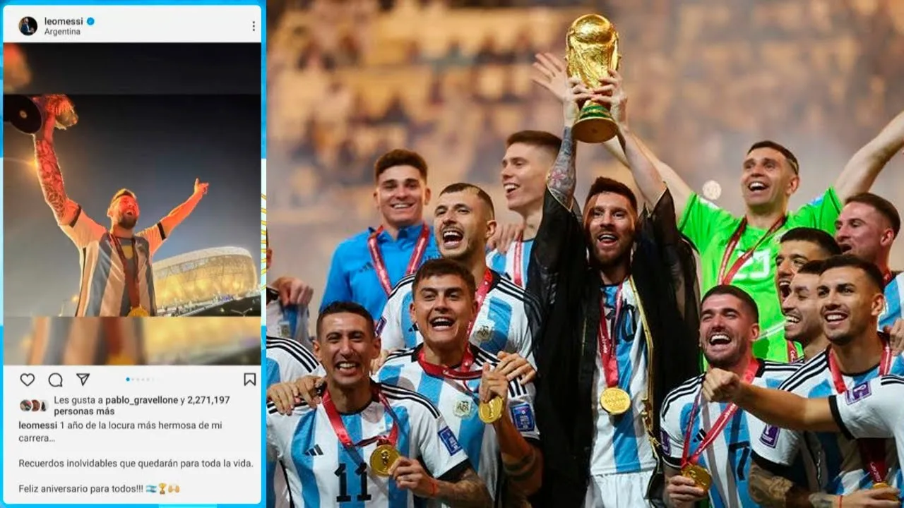« LA LOCURA MÁS HERMOSA », EL MENSAJE DE MESSI EN EL
