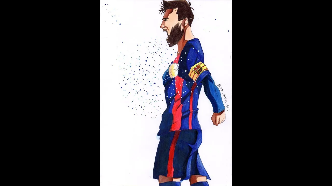 Dibujando A Lionel Messi (LM10) | RodrigoDrawings YT.