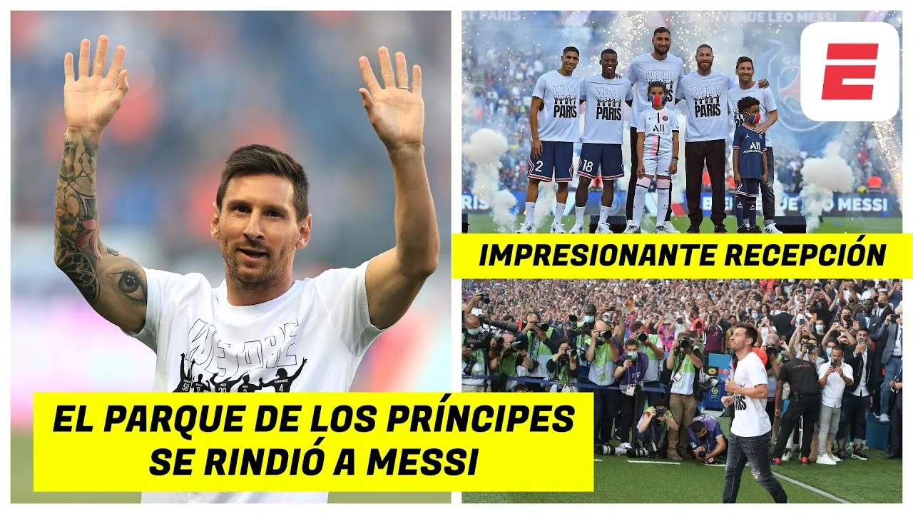 ¡ESPECTACULAR! EL PARQUE DE LOS PRÍNCIPES SE RINDIÓ A LIONEL