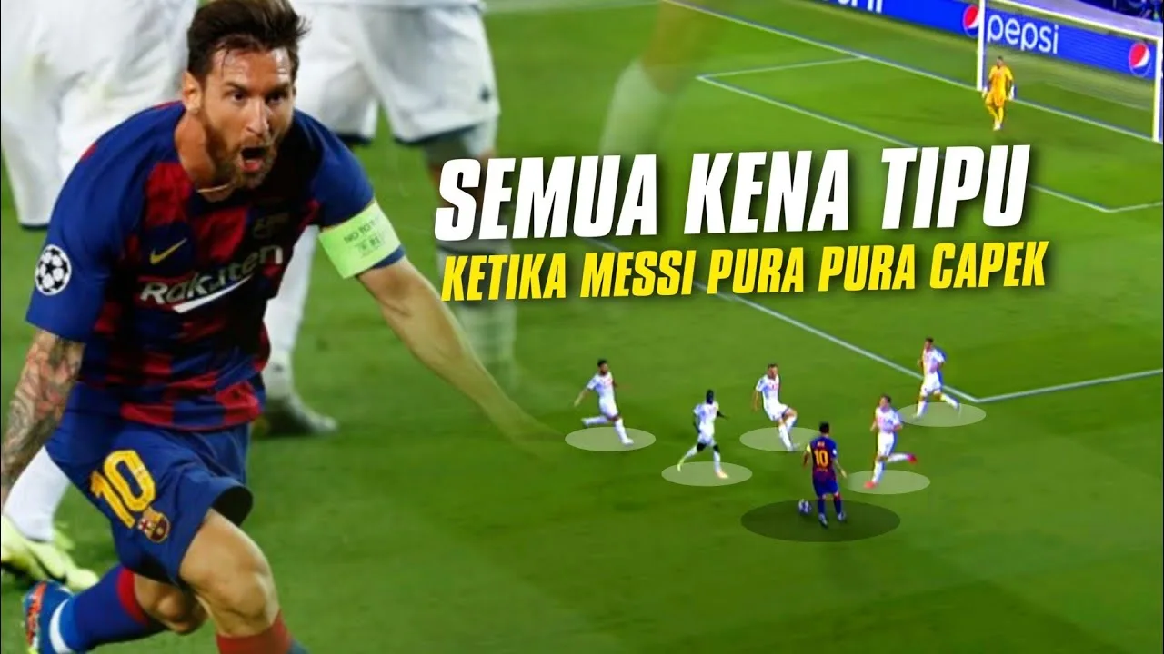 GOCEKAN PENSIUN  Lihat Aksi Edan Lionel Messi Ketika Ia