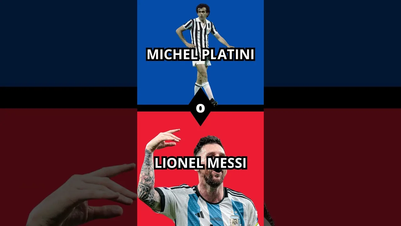 Michel Platini vs Leonel Messi #football #soccerplayer