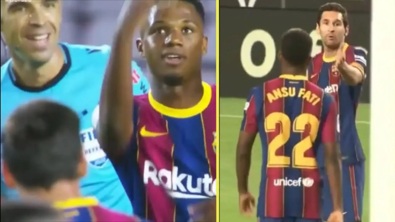 What Happened Between Lionel Messi & Ansu Fati &