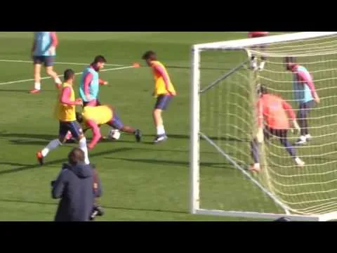 Gol Leo Messi entrenamiento