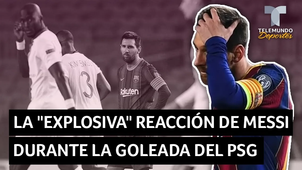 La "explosiva" reacción de Lionel Messi durante la