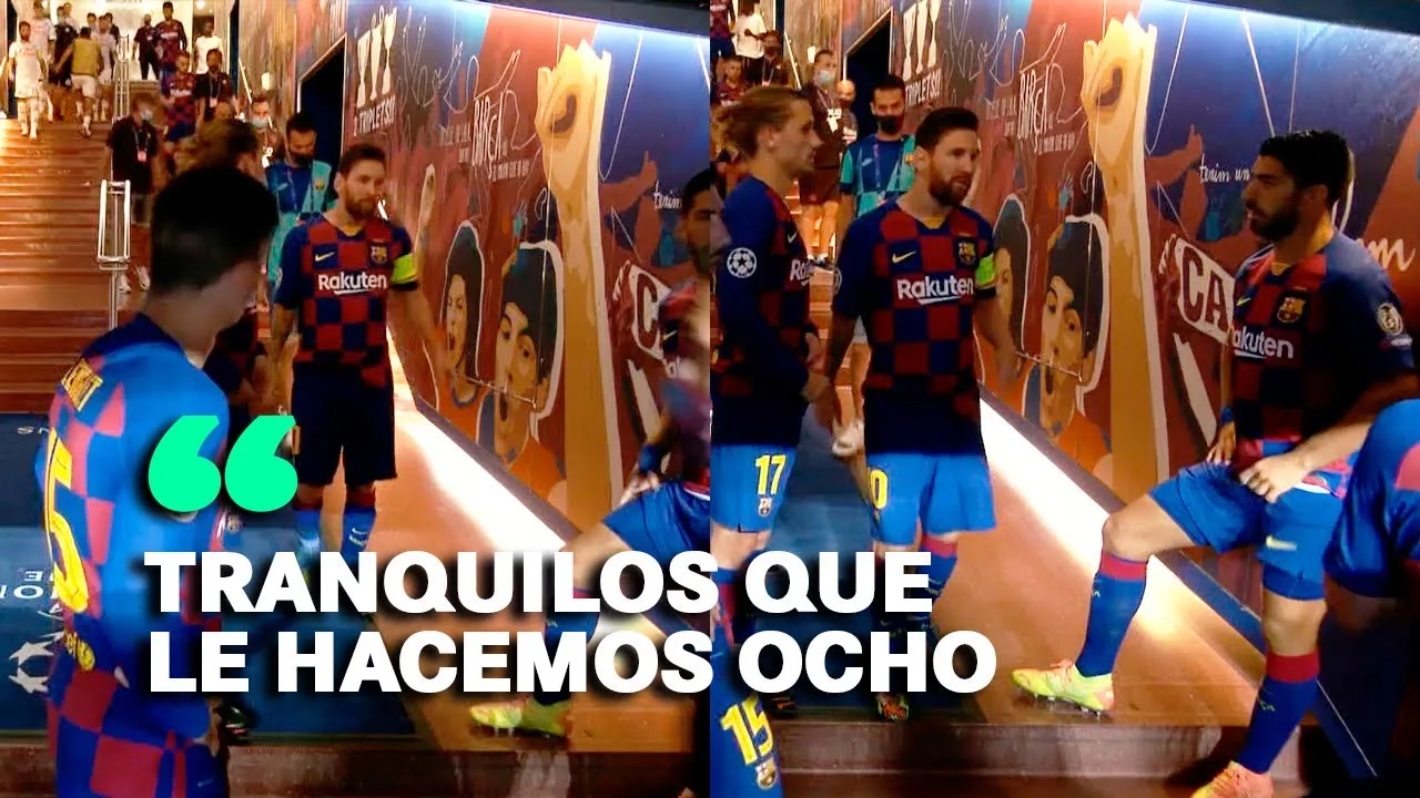 Leo Messi y su frase de ALIENTO en el túnel de vestuario: