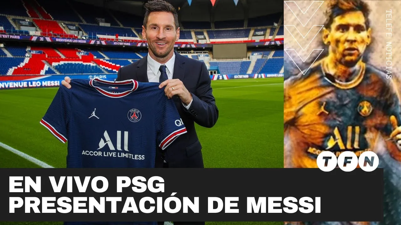 PRESENTACIÓN OFICIAL de LEO MESSI en el PSG  Conferencia