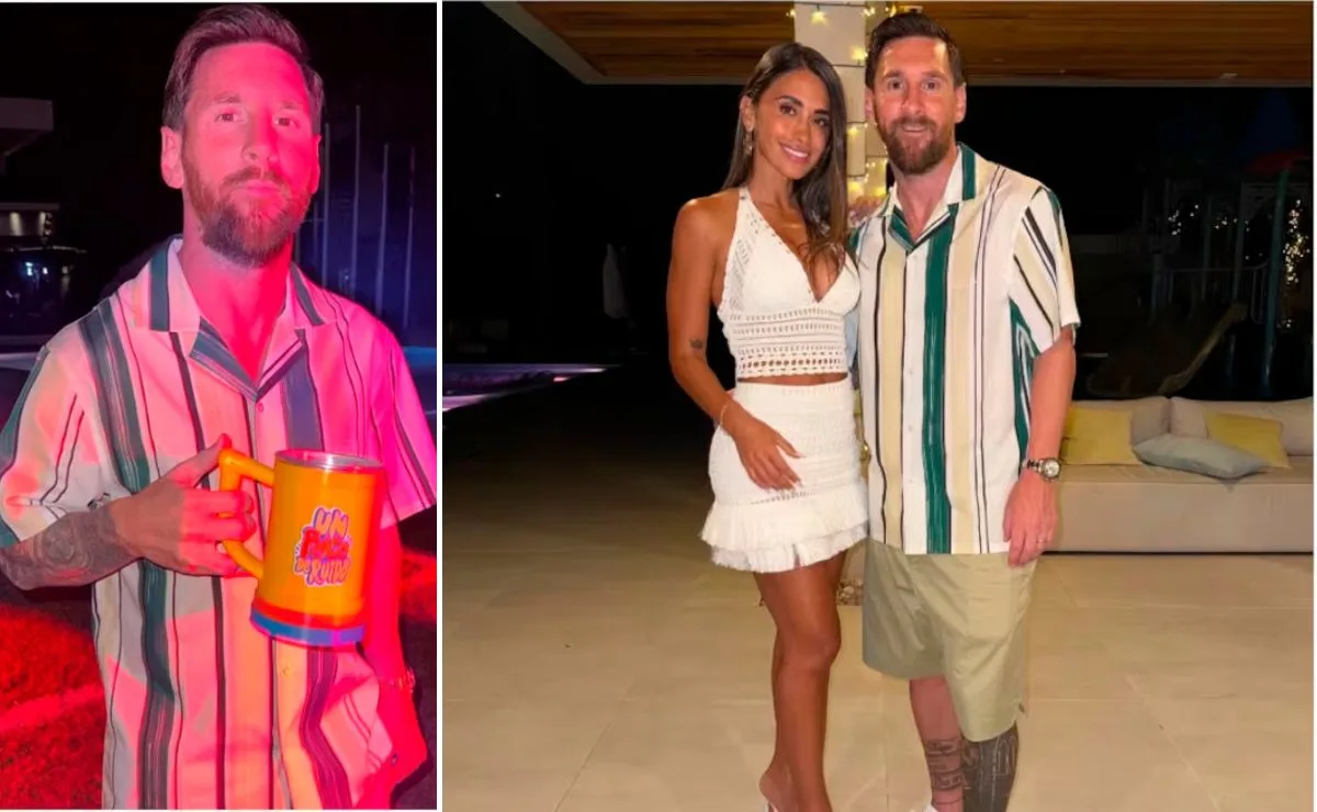Photos de la célébration du Nouvel An de Lionel Messi et Antonela Roccuzzo