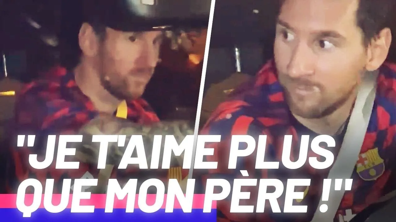 La réaction de Leo Messi quand un fan lui dit qu'il