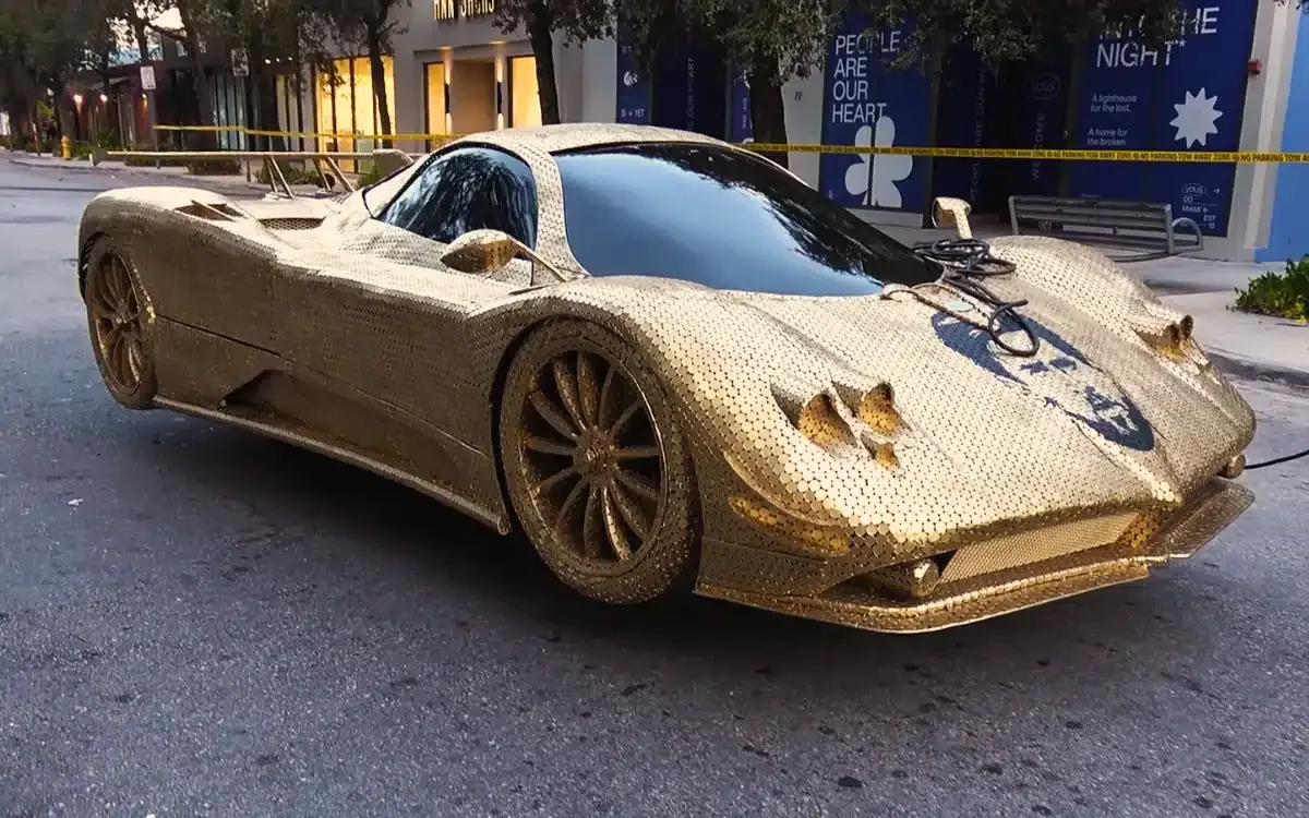Pagani Zonda fabriquée à partir de pièces d’or attribuées à Lionel Messi