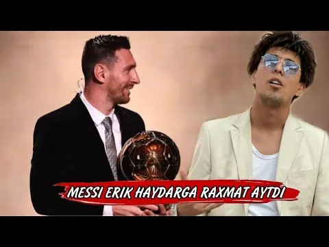 Erik Haydar Oltin To'p topshirish marosimida / Leo Messi