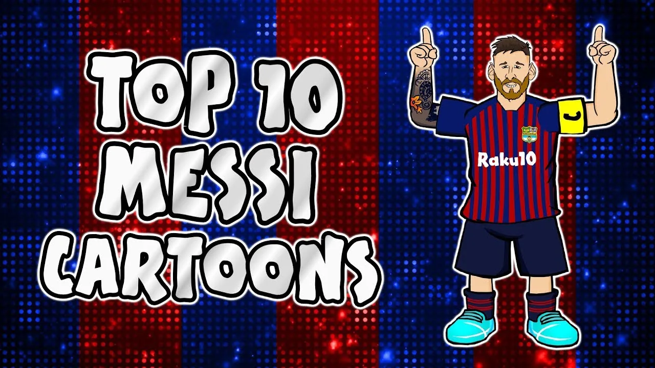 MESSI: Top 10 Cartoons (Parody songs, goal, highlights
