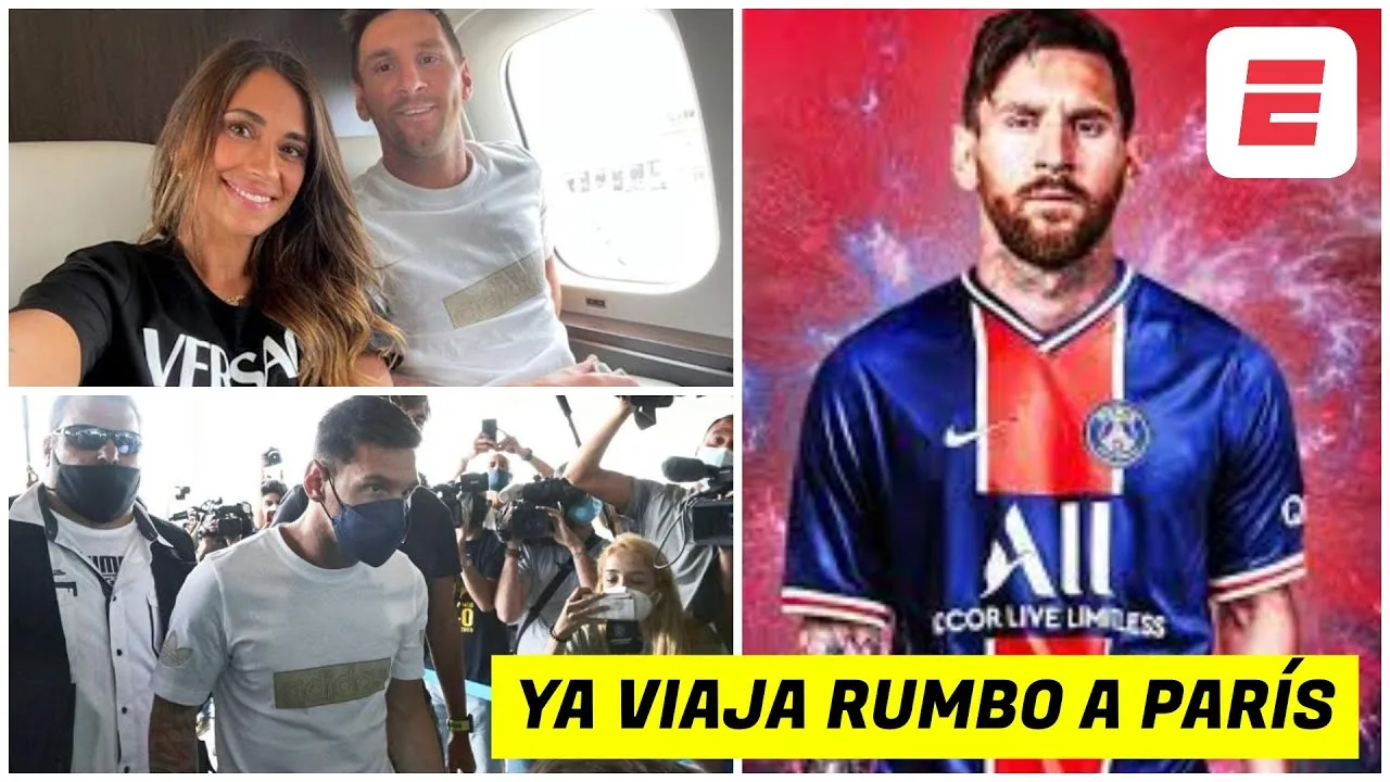 Imágenes en el aeropuerto. Messi TIENE ACUERDO con PSG. Dejó