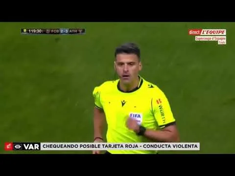 Expulsión a Leo Messi por agresión|Targets roja a Messi por